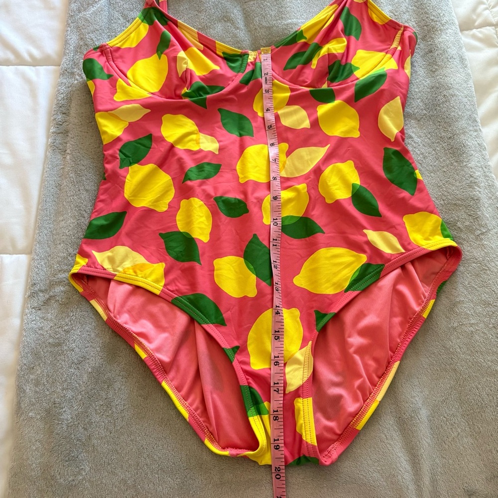 Kate Spade Women’s Pink Lemon-Print One-Piece Swimsuit - Picture 16 of 16